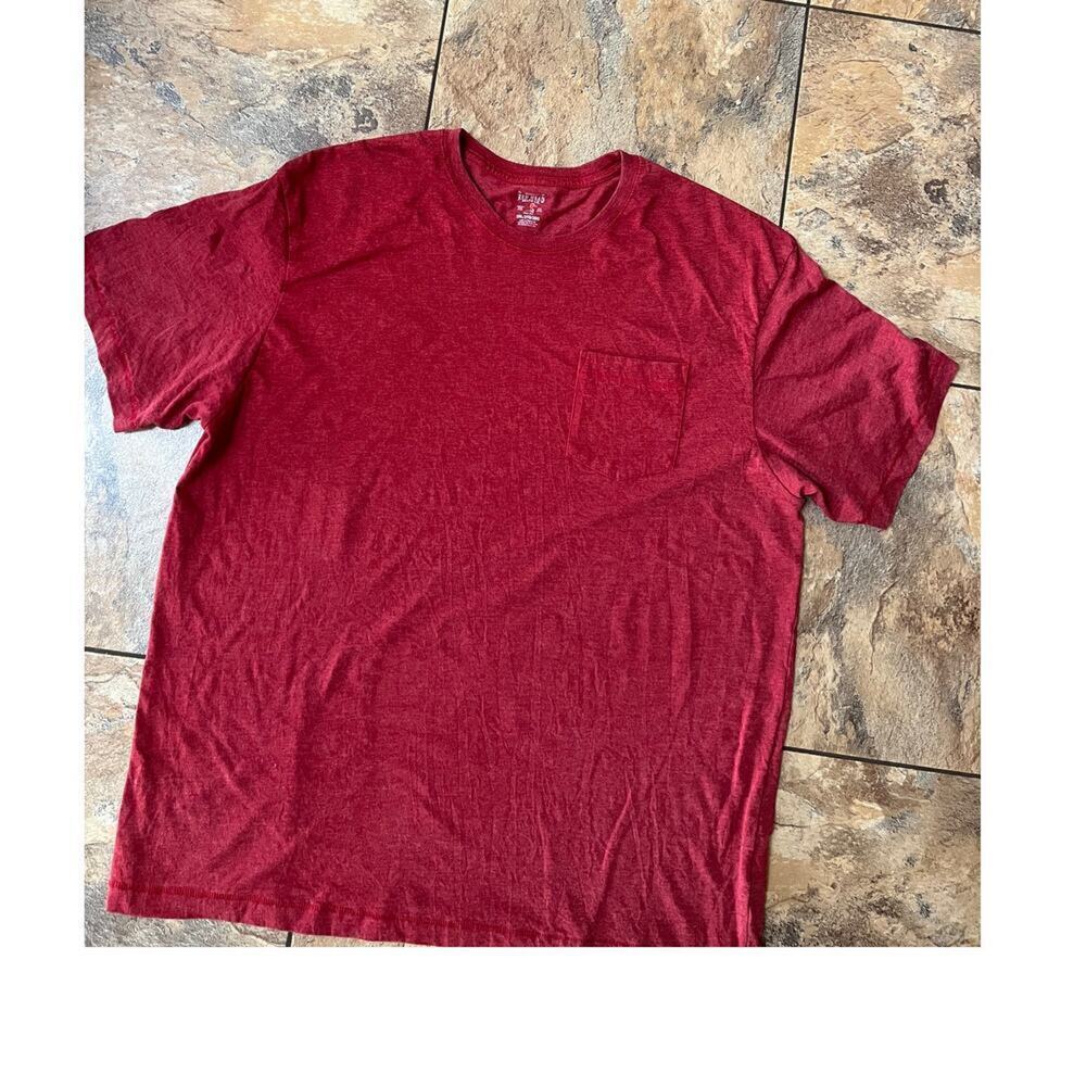 Red Head crewneck, short sleeve T-shirt, Red color, Men's 2XL